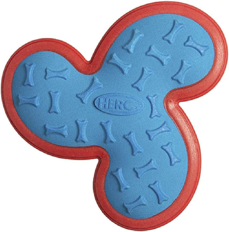 Hero Outer Armor, Fetch Ring Dog Toy, Floats & Squeaks, Blue