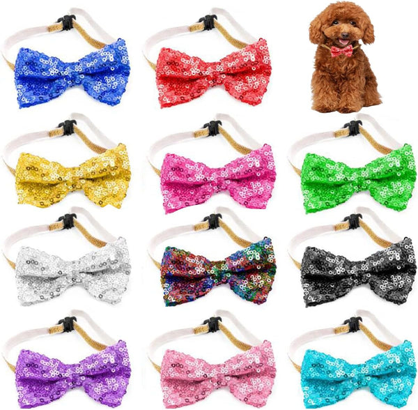 Holiday Pet Bow Ties - HalloweenChristmas Decor 5-Pack