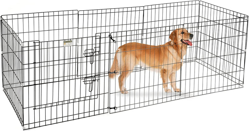 Pet Trex 24 Dog Exercise Playpen - 8 Panels with Gate