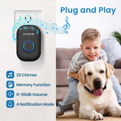 Wireless Dog Potty Training Bell - 1000ft Range Waterproof Touch Button 32 Melodies  4 Modes