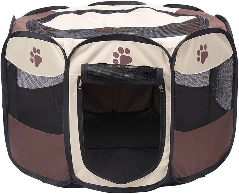 Portable Foldable Pet Playpen - Oxford Cloth - 28X28X18