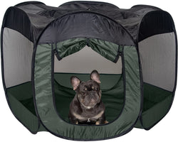 Furhaven Pet Playpen Tent - Green Small