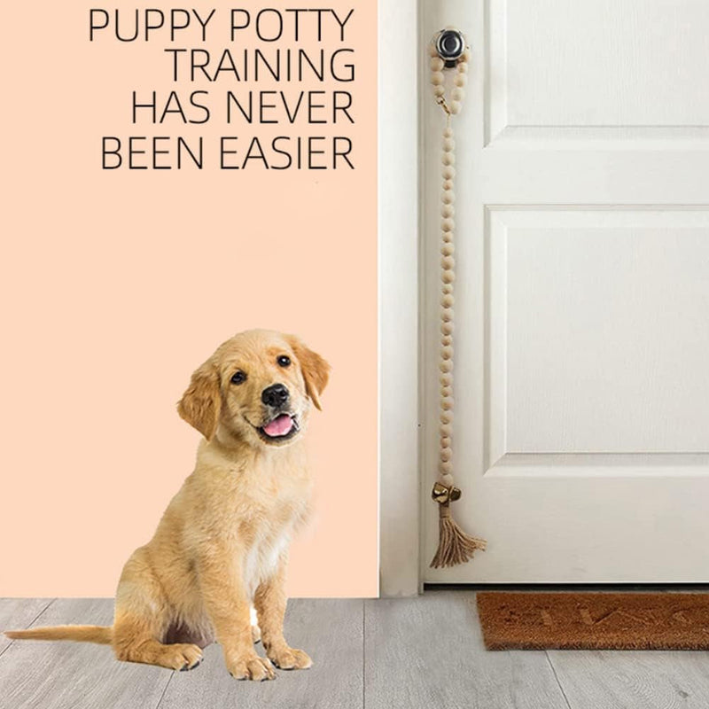 Adjustable Dog Door Bell for Potty Training 2 Pack - 275 Inch Length