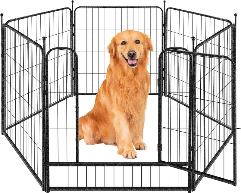 Indoor Metal Dog Playpen for Dogs - Portable Exercise Fence