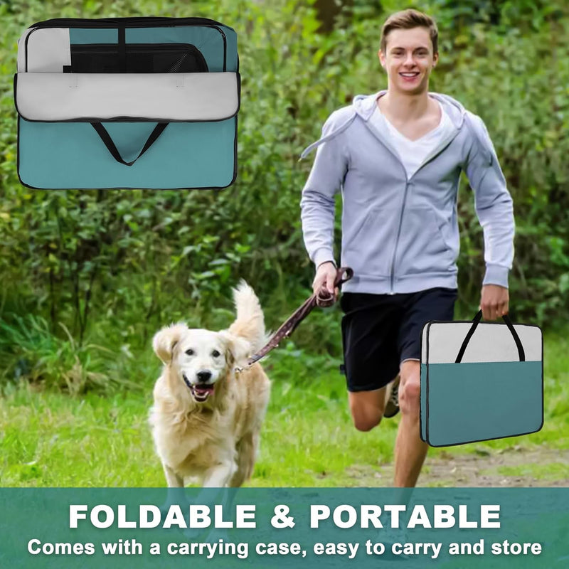 Portable Dog Playpen for IndoorOutdoor Use - Large-Capacity and Foldable