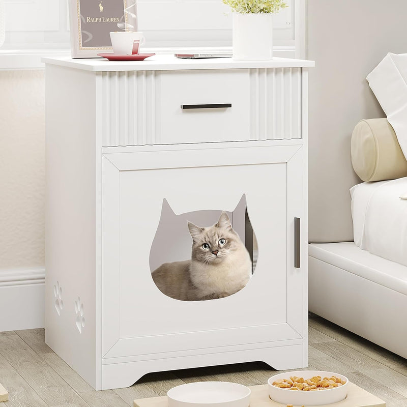 Hidden Cat Box Cabinet - Furniture for Indoor Cat Litter