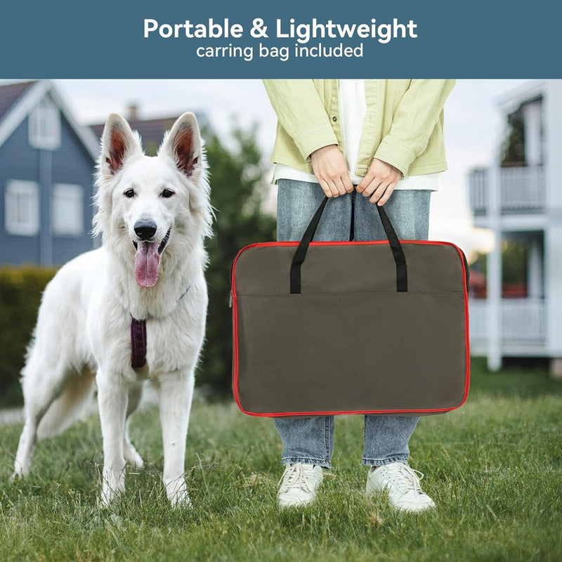 Large Portable Pet Playpen with Water Bottle Holder and Carrying Case - 455 for DogsCatsRabbitsChicks - IndoorOutdoor Use