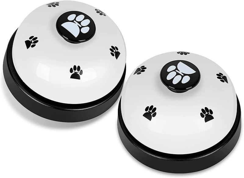 Pet Training Bells 2 Pack - Door Potty Training  Communication Device for Dogs - White