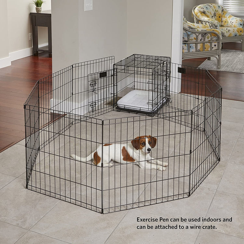 Midwest Foldable Metal Dog Exercise Pen - 24W x 24H