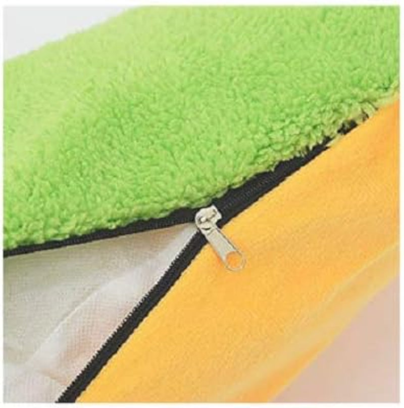 Hot Dog Design Pet Bed - Soft Removable  Washable Mat for Small Dogs