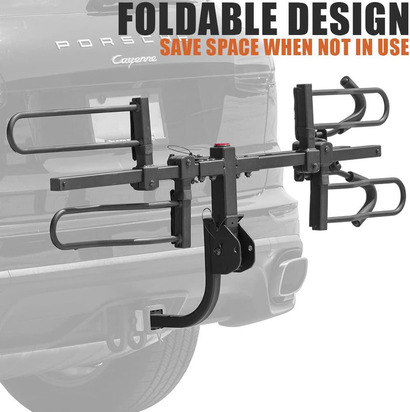 Hitch Mount Bike Rack - BV Carrier for Cars Trucks and SUVs - E-Bike Fat Tire Standard Bike Compatible