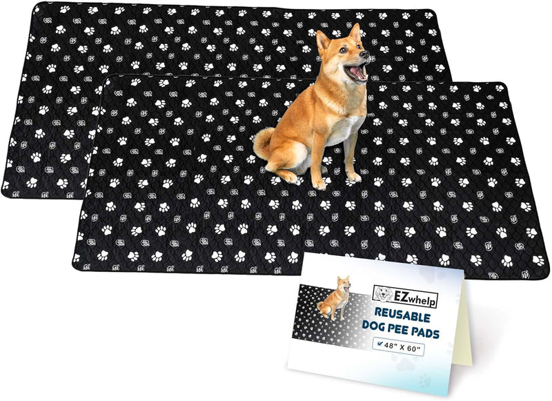 Washable Pee Pads for Dogs - Waterproof 2 Pack 50X80