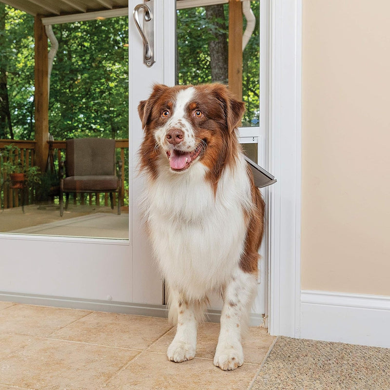 Petsafe Sliding Glass Pet Door - Adjustable Height Large White