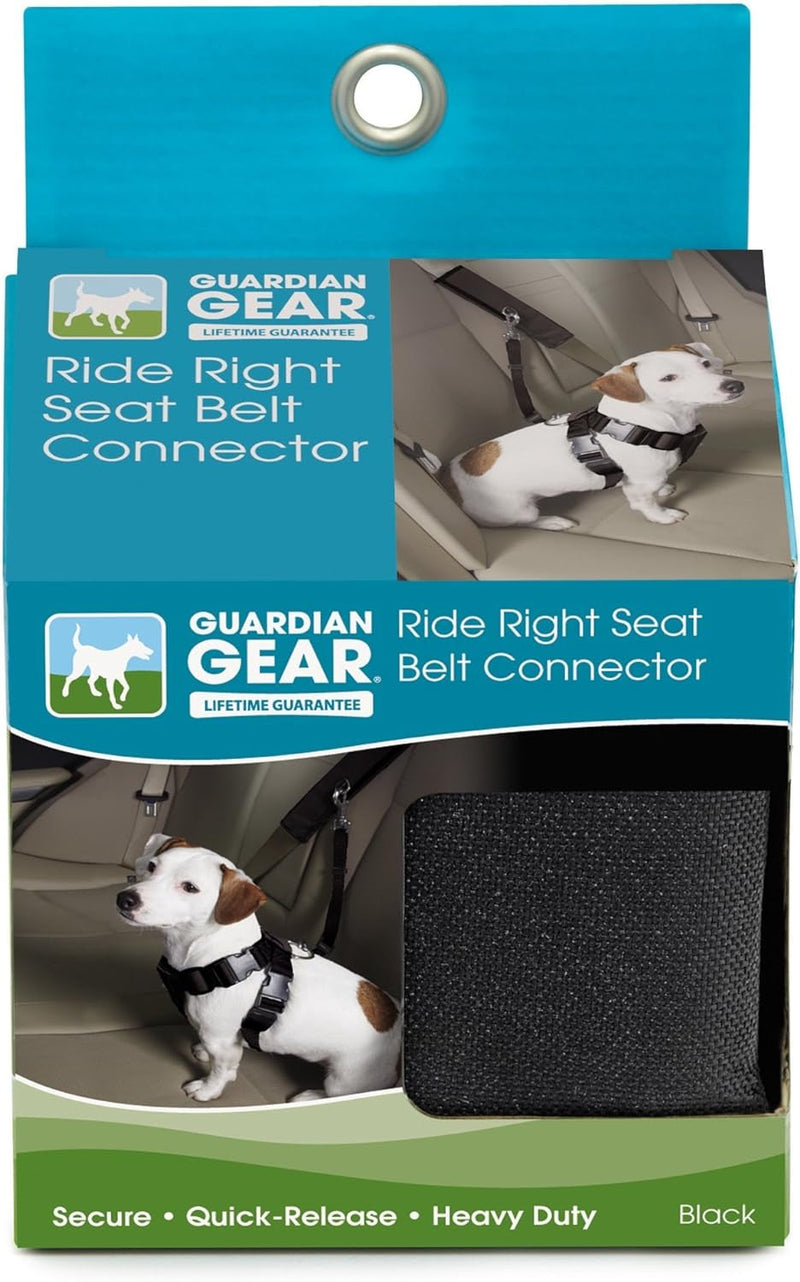 Guardian Gear Dog Seat Belt Connectors - Polyester Black
