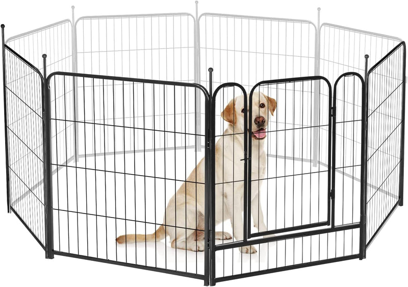 Pawgiant Dog Fence Playpen - IndoorOutdoor Exercise Yard for Dogs 24-40 inches