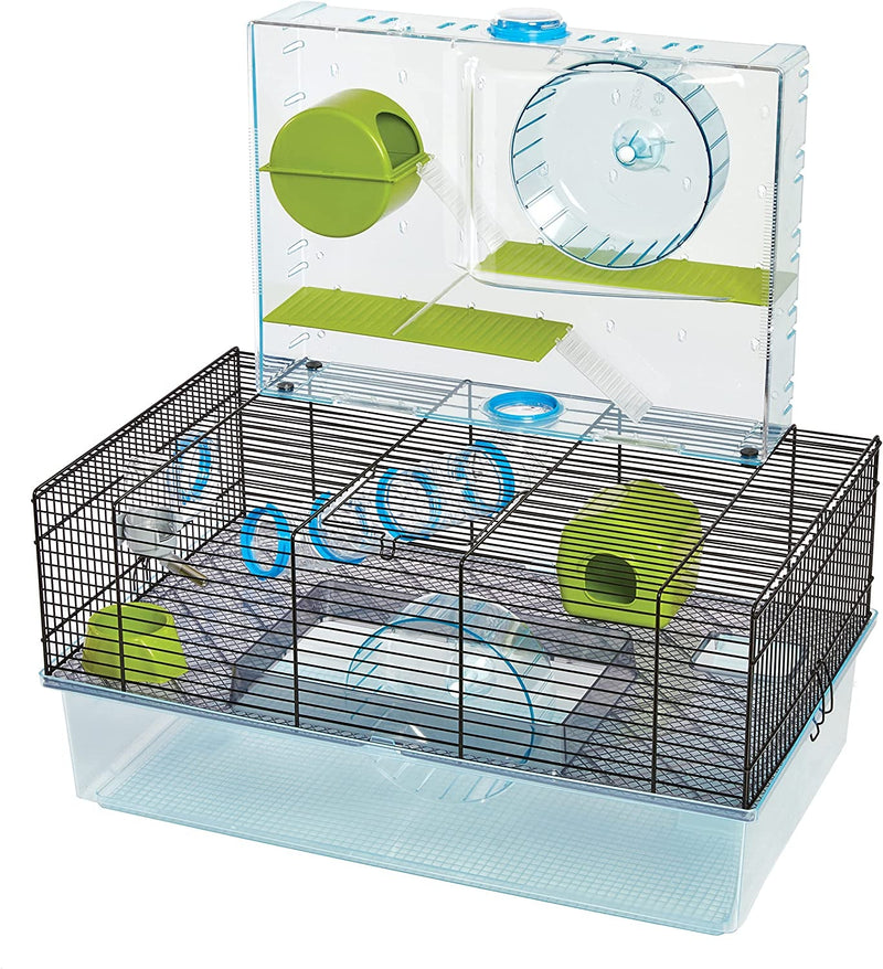 Midwest Pet Playpen - BlueGreen Exercise Pen for Small Animals 1 Count Pack