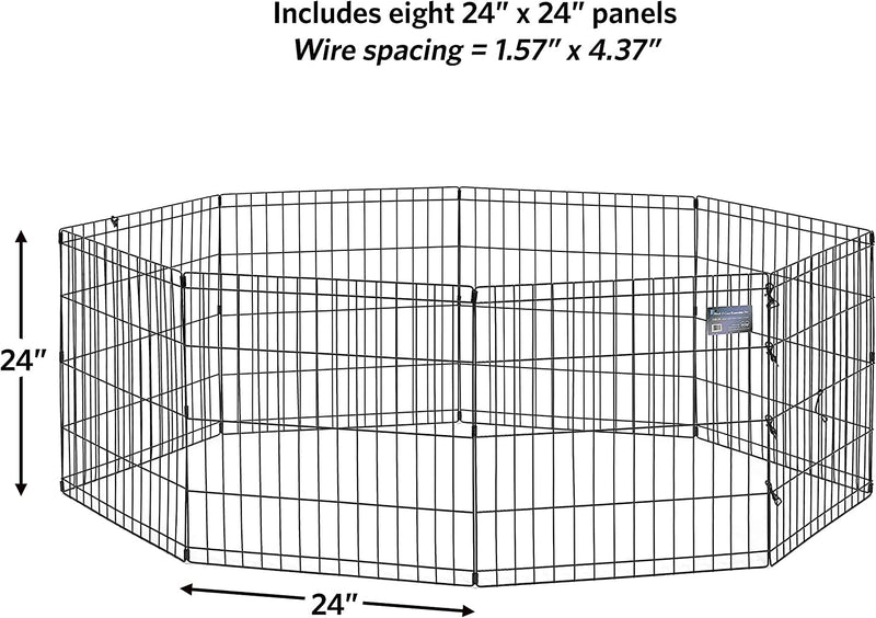 Midwest Foldable Metal Dog Exercise Pen - 24W x 24H