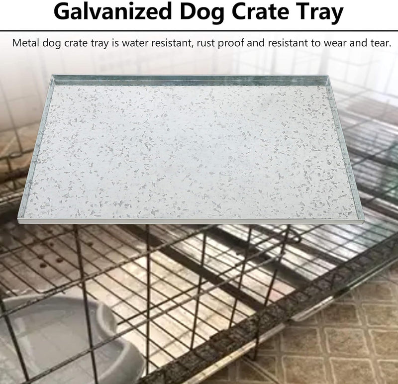 Heavy-Duty Replacement Tray for Dog Crate - Chew Crack-Proof 35X214X1 inches