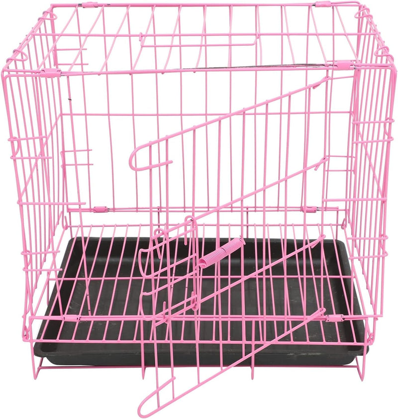 Puppy Carrier and Playpen for Small Dogs - Indoor Metal Cage for Cats Rabbits Medium and Large Dogs - Travel-Friendly and Foldable - 137x133x102 inches