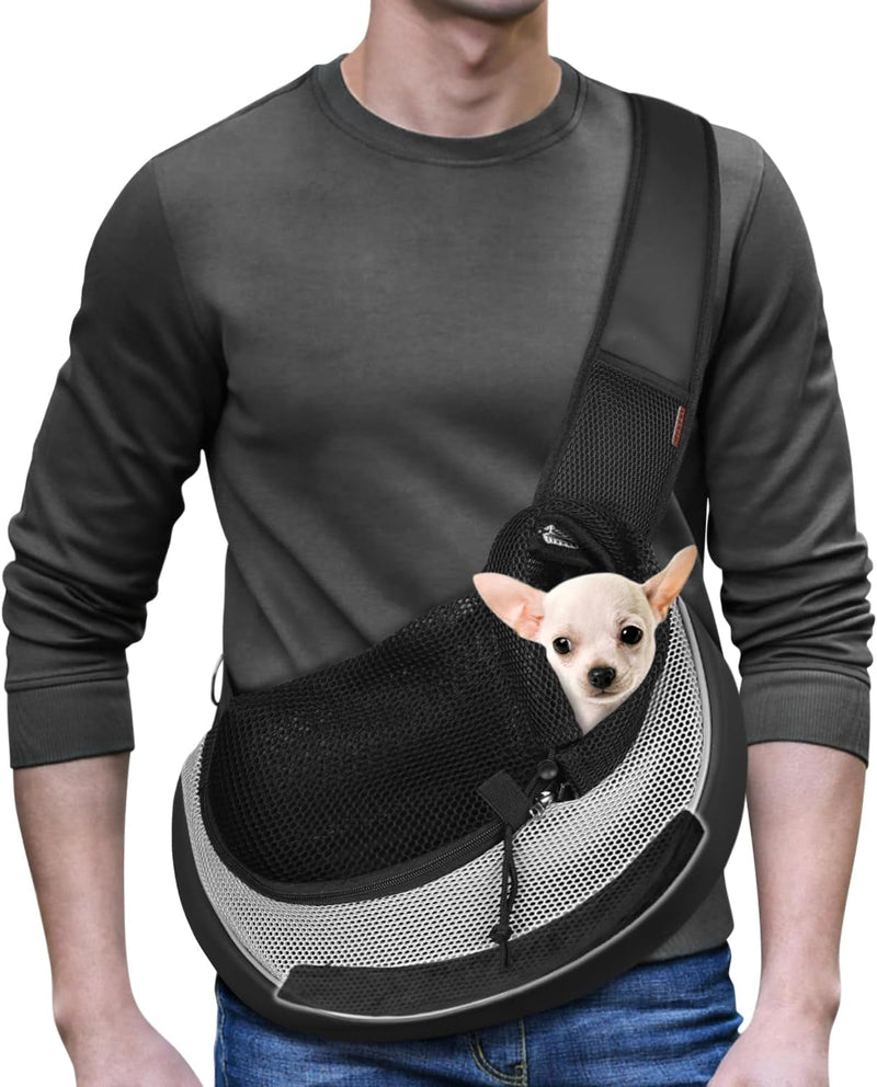 YUDODO Dog Sling Carrier - Large Anti-Falling Design Breathable Mesh Travel Safe for Dogs and Cats