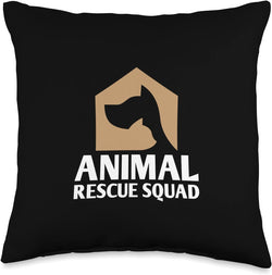 Animal Rescue Squad Throw Pillow - 18x18 Multicolor