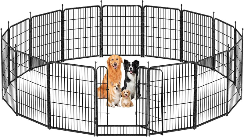 Indoor Metal Dog Playpen for Dogs - Portable Exercise Fence