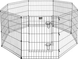 Pet Trex 24 Exercise Playpen with Gate for Dogs - 30 High Panels 8 pack