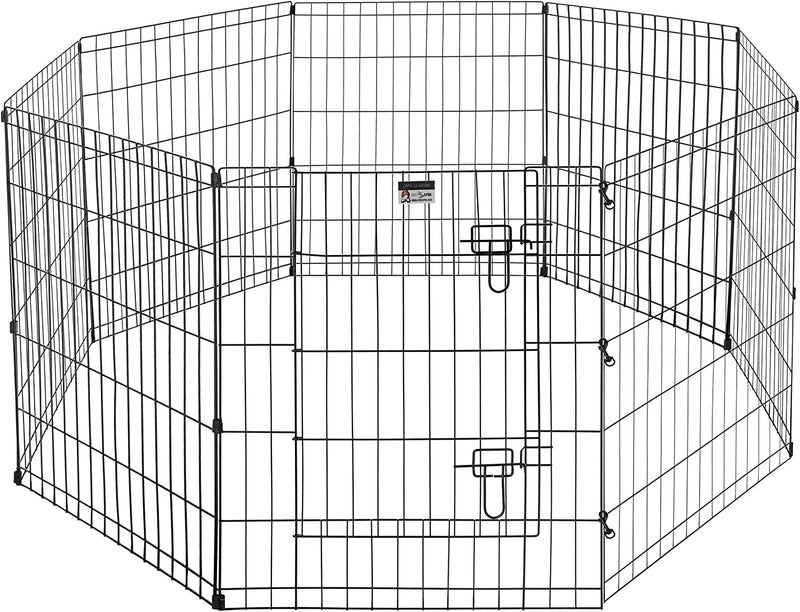 Pet Trex 24 Exercise Playpen with Gate for Dogs - 30 High Panels 8 pack