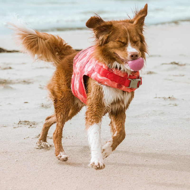 Hurtta Life Savior ECO Dog Life Vest - Coral Camo 80-160 lbs