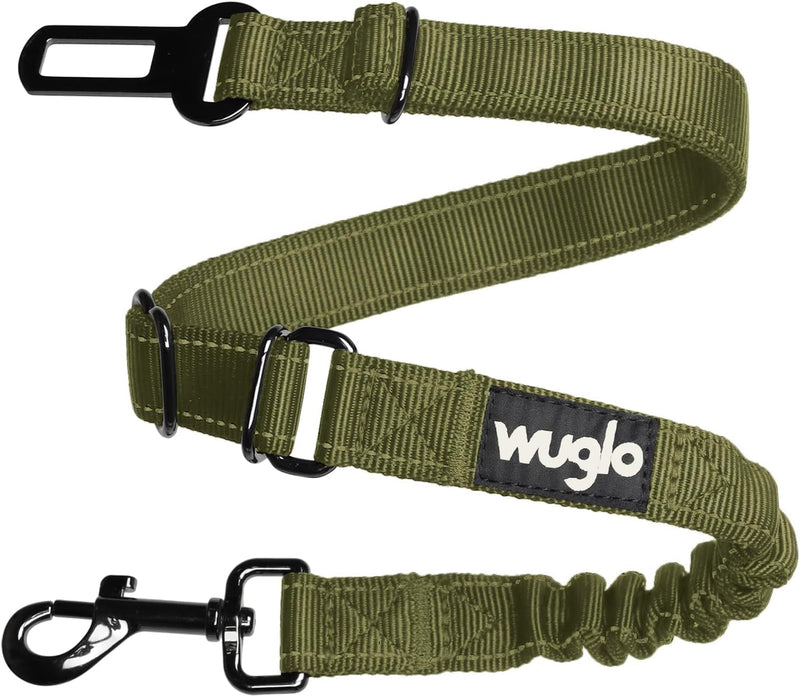 Wuglo Dog Seat Belt - Strong Elastic Car Harness for Dogs - Universal Black