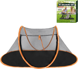 Cat Tent Outdoor - Portable Pet Enclosure for Cats and Small Animals with Carry Bag Orange