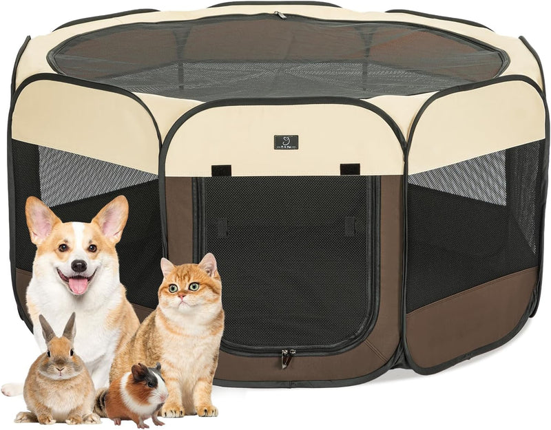 A4Pet Indoor Dog Playpen - Portable Waterproof Removable Zipper