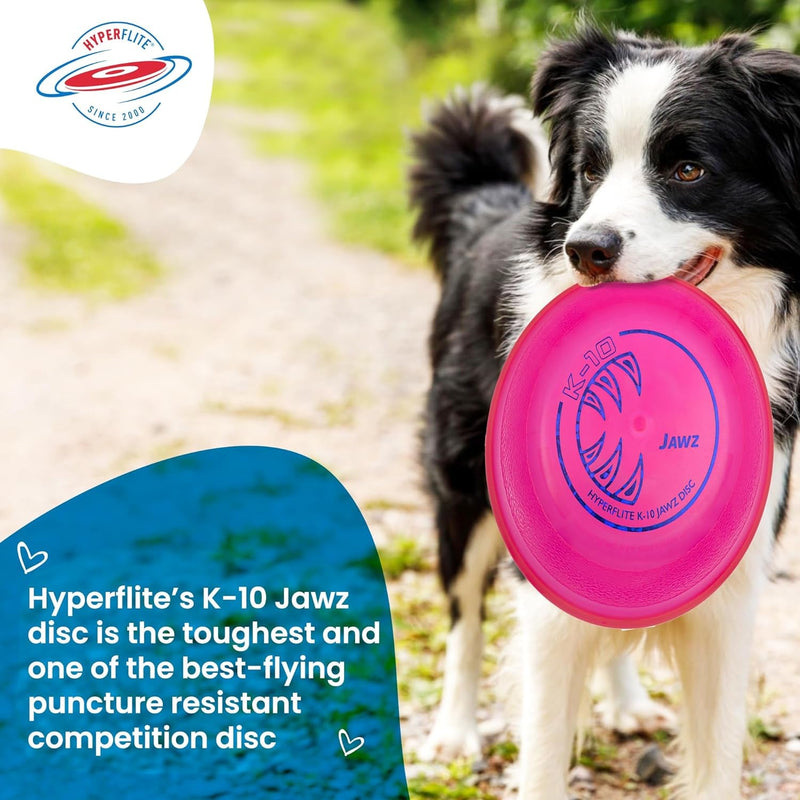 Hyperflite Jawz Dog Flying Disc - World'S Toughest Training Dog Toy. Best Competition Flying Disc Toy for Pets, Puncture Resistant - 8.75 Inch - Mango