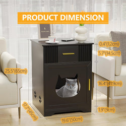 Hidden Cat Box Cabinet - Furniture for Indoor Cat Litter