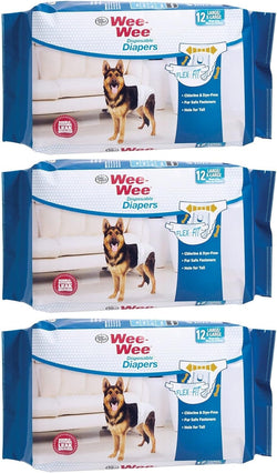(3 Pack) Wee-Wee Products Disposable Dog Diapers Large/Xl3