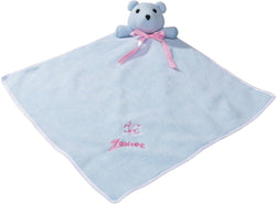 Zanies Snuggle Bear Blanket Dog Toy - Blue