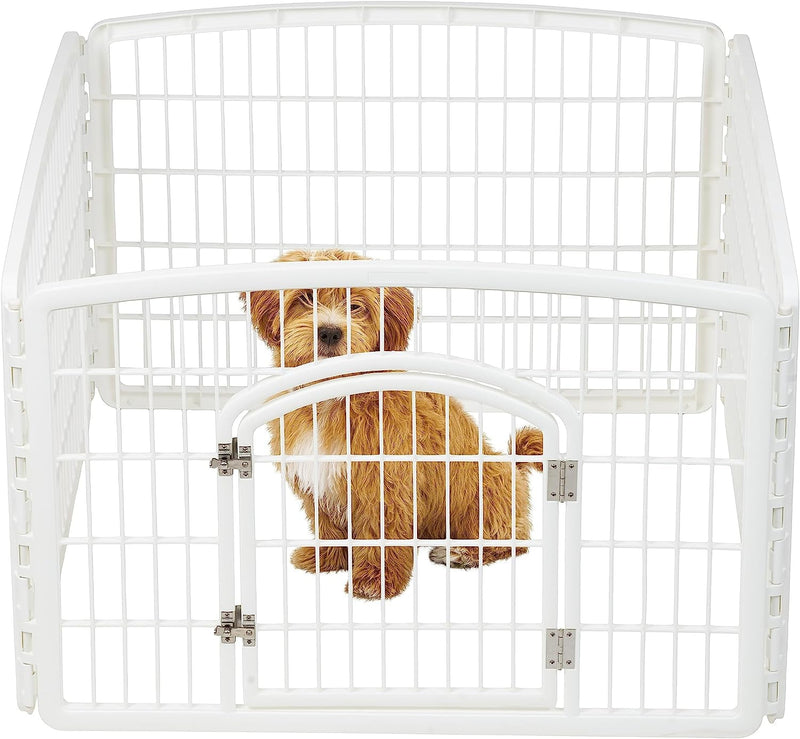 24 IRIS USA Exercise Pet Playpen with Door - Keep Pets Secure and Happy