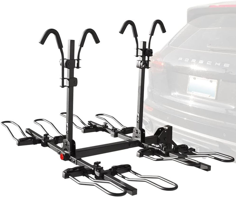 Hitch Mount Bike Rack - BV Carrier for Cars Trucks and SUVs - E-Bike Fat Tire Standard Bike Compatible