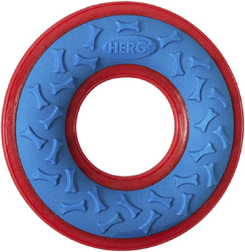 Hero Outer Armor, Fetch Ring Dog Toy, Floats & Squeaks, Blue