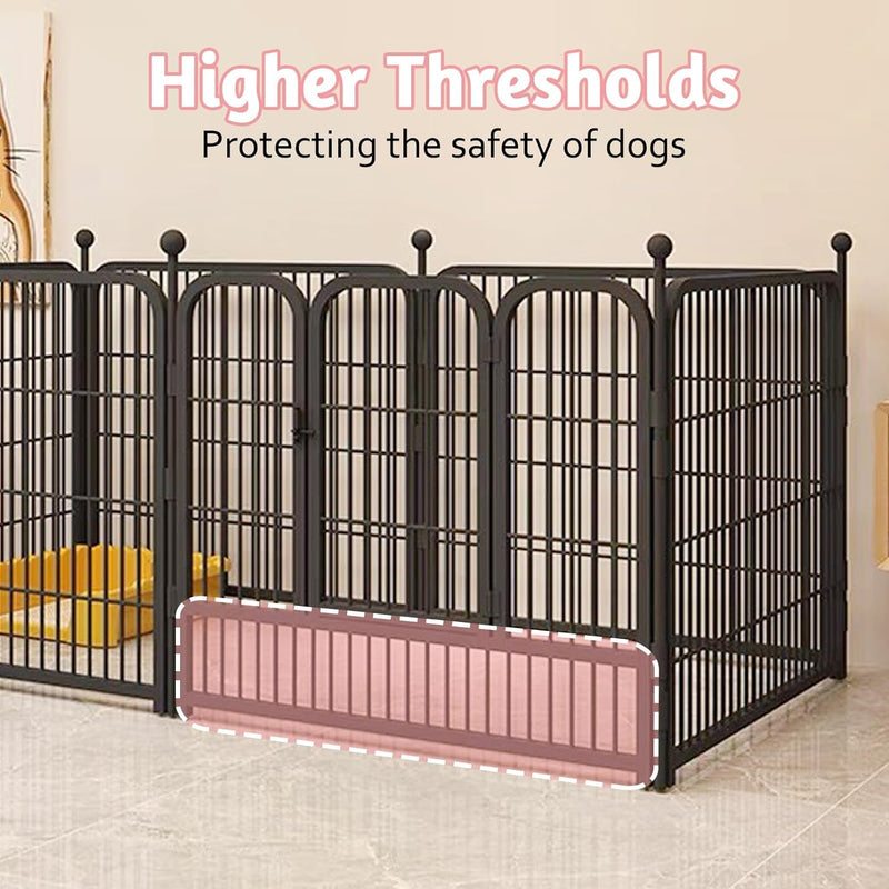 6-Panel Pet Playpen - Heavy Duty Metal Enclosure for SmallMedium Pets - IndoorOutdoor Use - XL