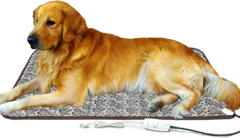 XL Heated Pet Bed Mat - Water Resistant Easy to Clean for Whelping Box and Dog House