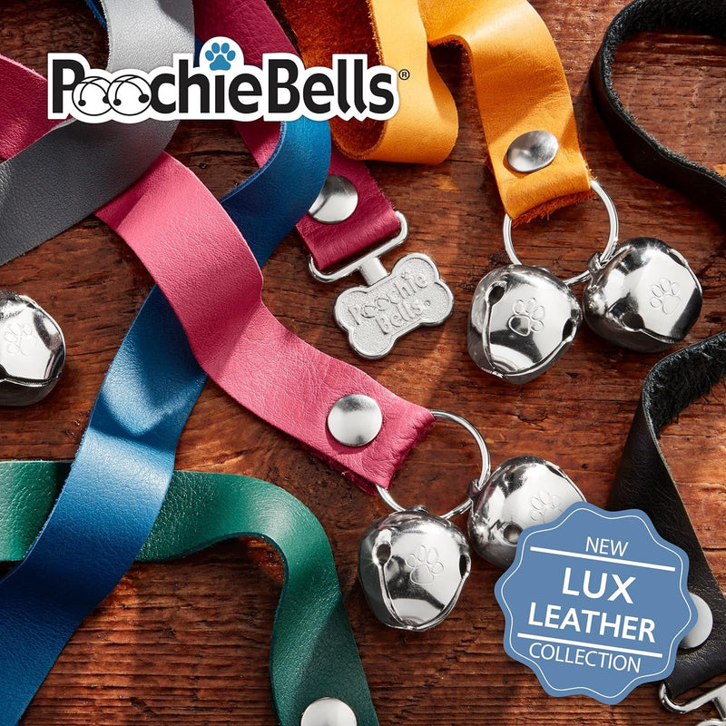 Lux Leather USA Dog Doorbell - Handcrafted  Trusted for Potty Training Train in Days