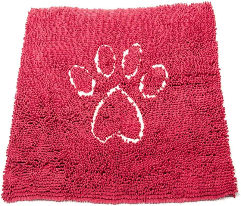 Microfiber Dog Paw Mud Mat - Absorbent Pet Mat with Non-Slip Backing Machine Washable  Large Grey