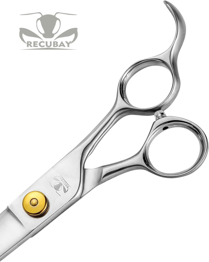 Gold Mantis Professional Dog Shears,8.0" Straight Shear for Thick Long Hair Large Dog Cat