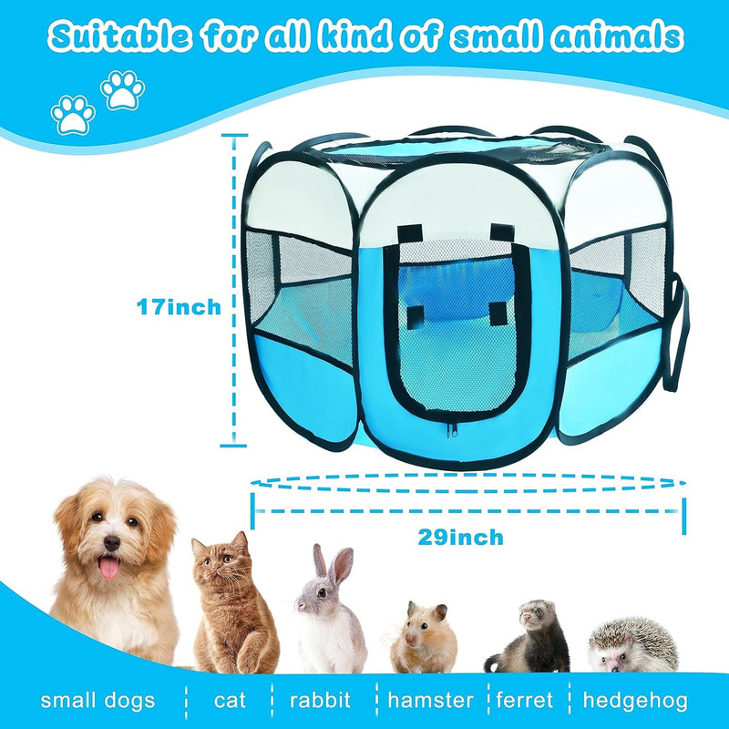 Portable Dog Cat Playpen - Foldable Pet Tent  Delivery Room for SmallMedium Pets