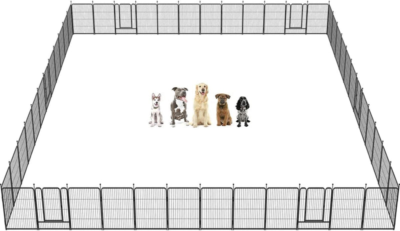 FXW Dog Playpen for Yard Camping - Heavy Duty for PuppiesSmall Dogs 24 Height 8 Panels