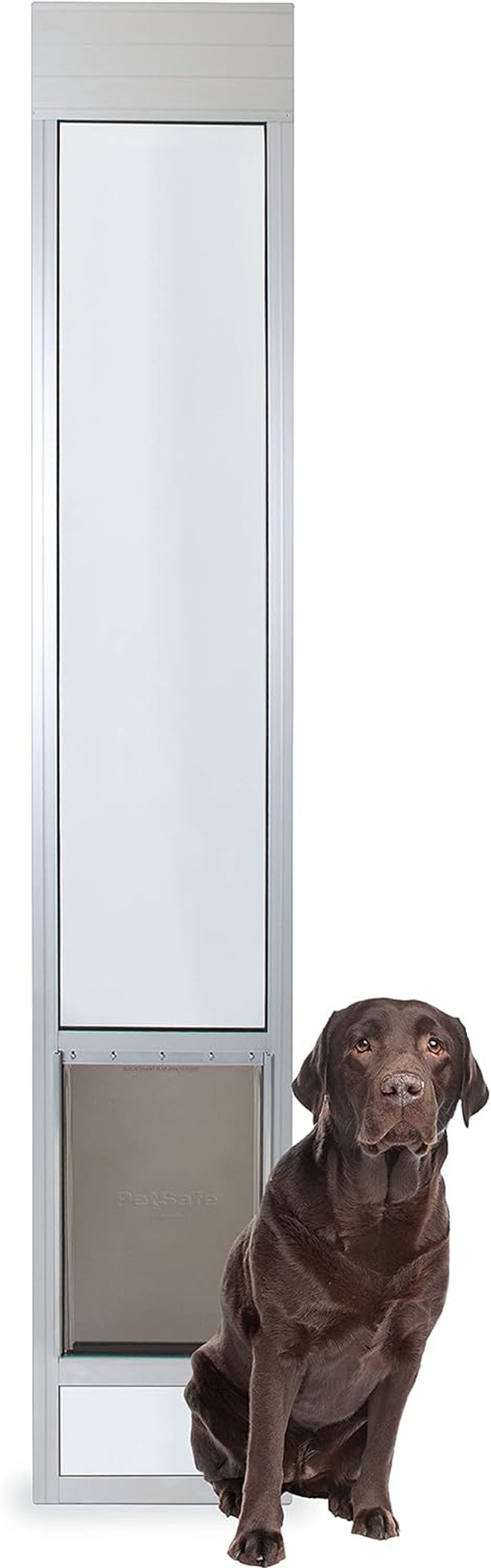 Petsafe Sliding Glass Pet Door - Adjustable Height Large White