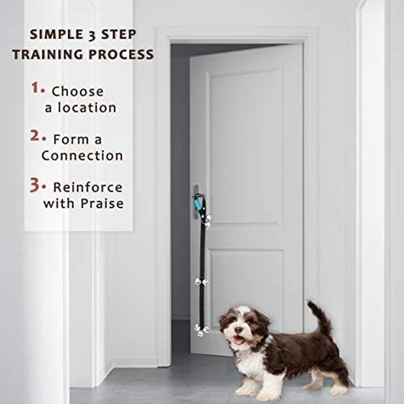 2-Pack Adjustable Dog Doorbells for Easy Puppy Potty Training Premium Quality Bells and Whistle Combo