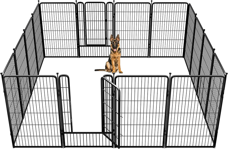 FXW Dog Playpen for Yard Camping - Heavy Duty for PuppiesSmall Dogs 24 Height 8 Panels