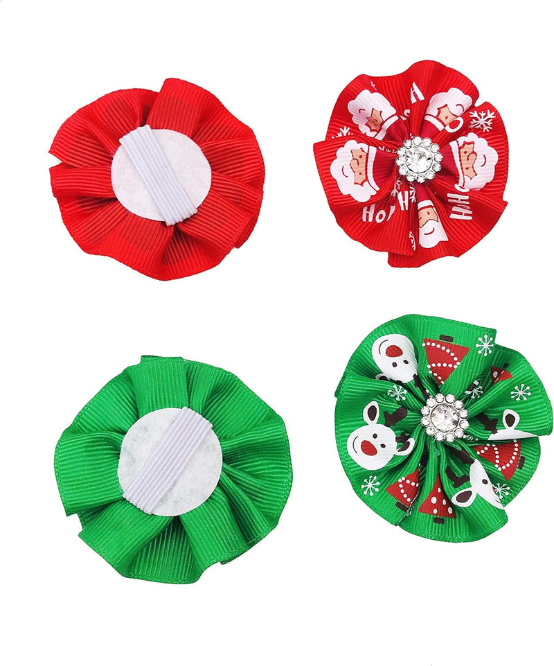 Holiday Pet Accessories - 10Pcs Christmas Collar Decorations for Dogs Cats and Rabbits